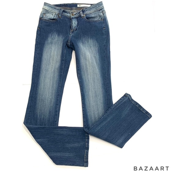 Akdmks Jeans Women’s Blue Denim Bootcut Low  Rise Size 26 - Picture 5 of 9